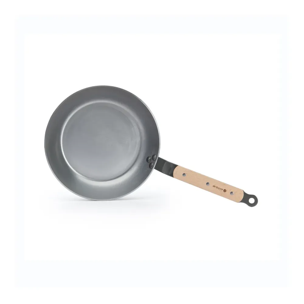 De Buyer Koekenpan Mineral B Hout - ø 26 cm - zonder anti-aanbaklaag