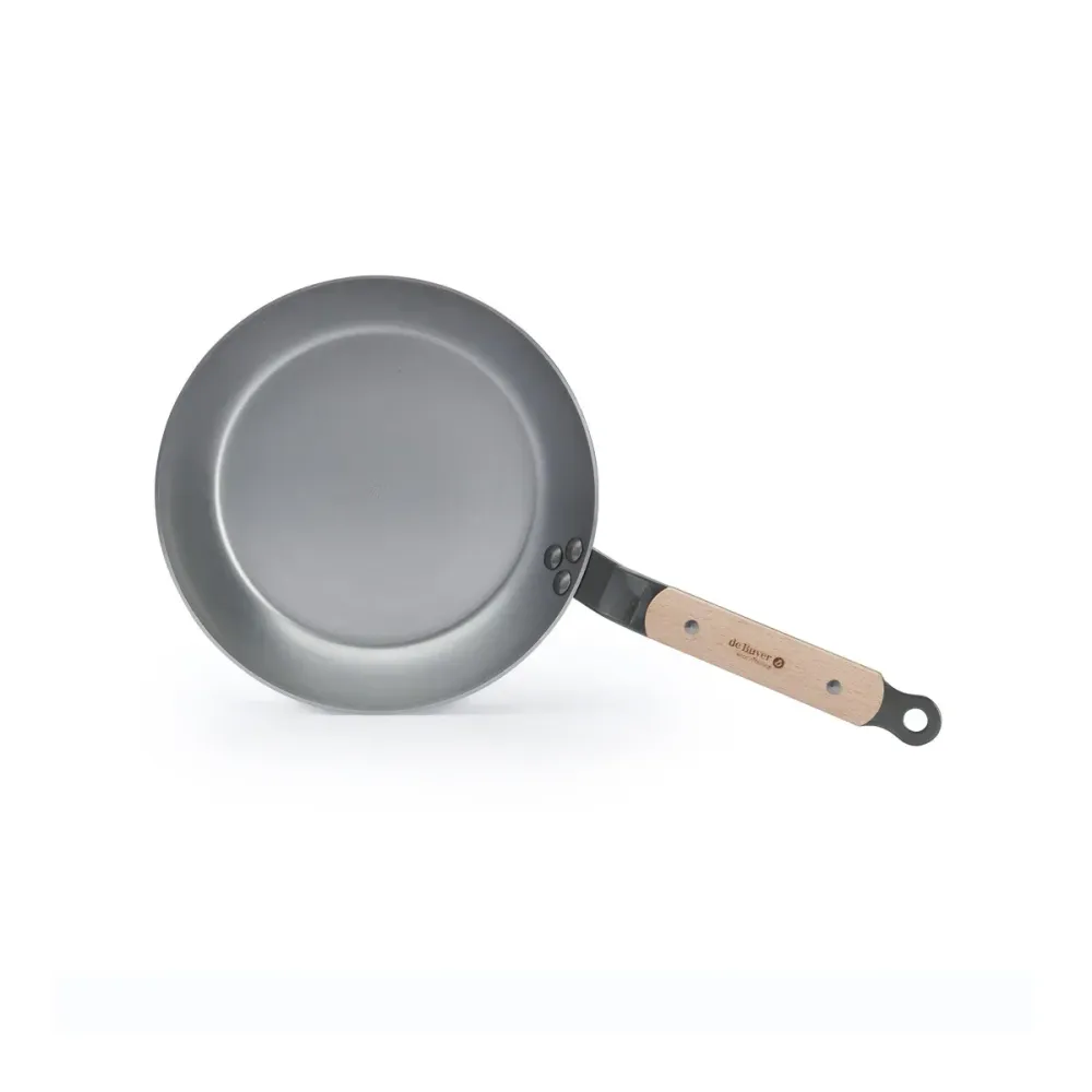 De Buyer Koekenpan Mineral B Hout - ø 24 cm - zonder anti-aanbaklaag