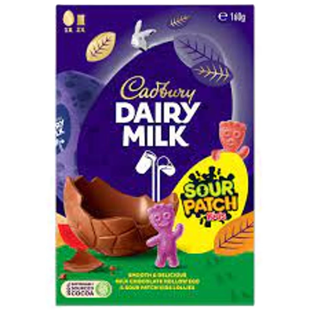 Cadbury Dairy Milk Egg en Sour Patch Kids Gift Box 160G