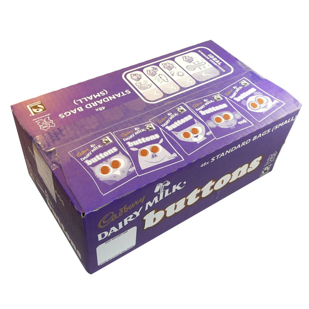 Cadbury Dairy Milk -knoppen ongeveer 33 g (48 zakken)