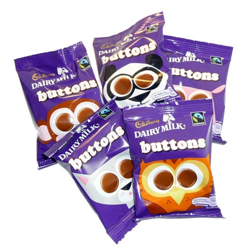 Cadbury Dairy Milk -knoppen ongeveer 33 g (48 zakken)