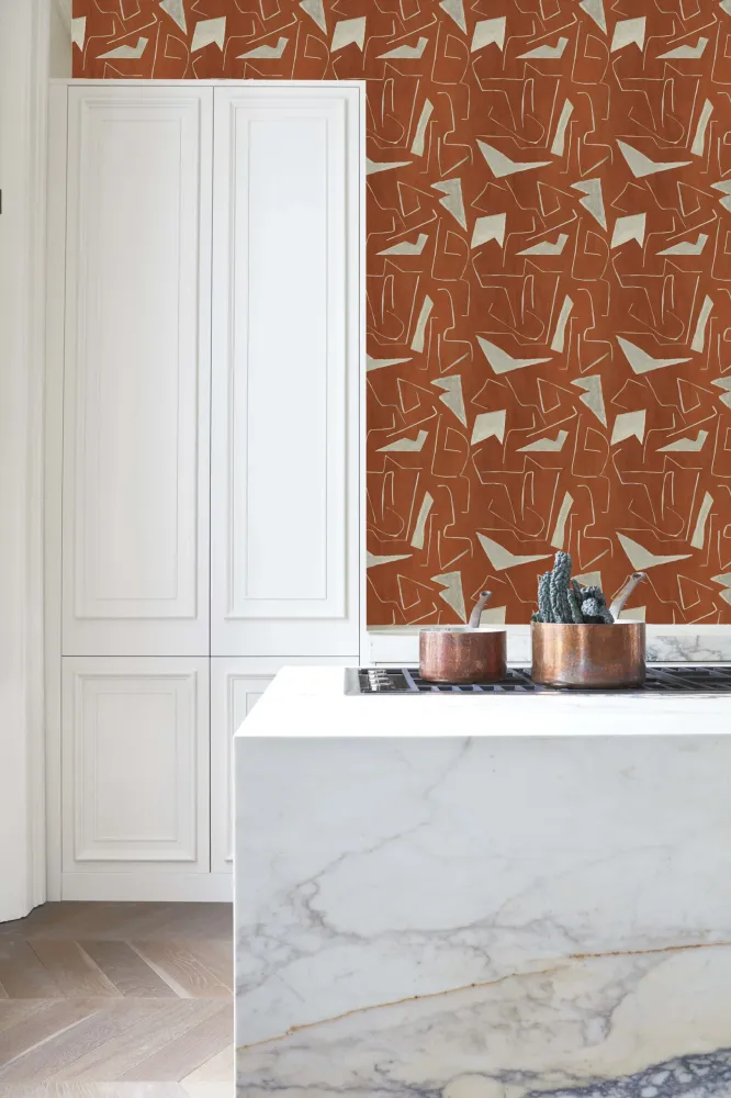 Catchii Behang Graphics Laurel green