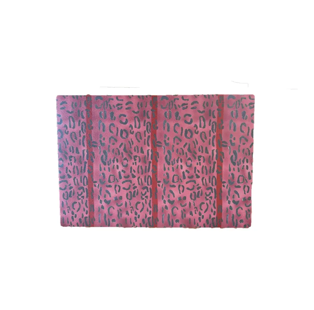 Catchii Behang Leopard print aubergine