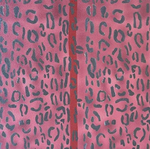 Catchii Behang Leopard print aubergine