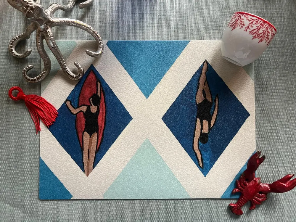 Catchii Placemat women swimming version 1