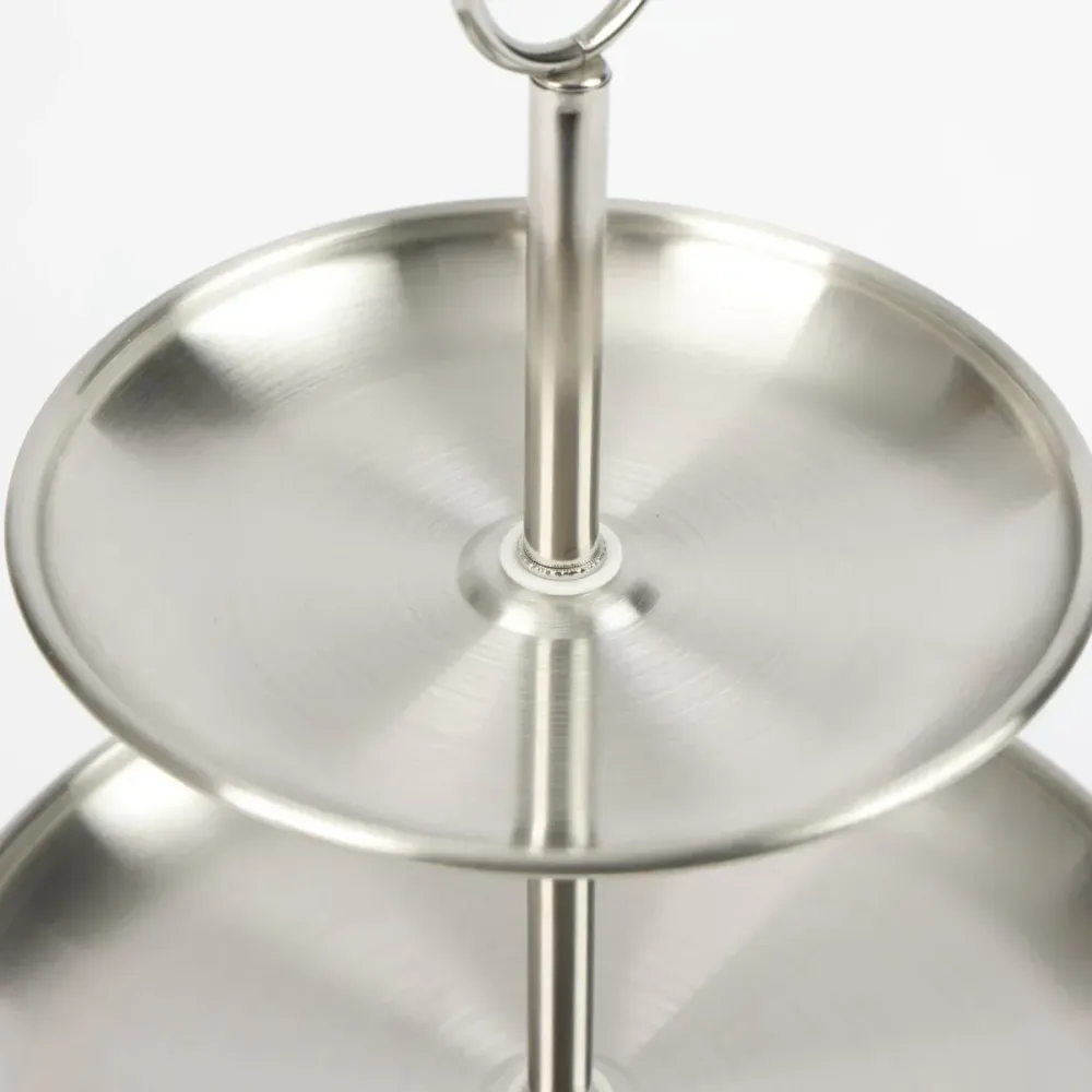 Ceruzo Etagere - 3 Laags - Rvs - D30 X H34 Cm