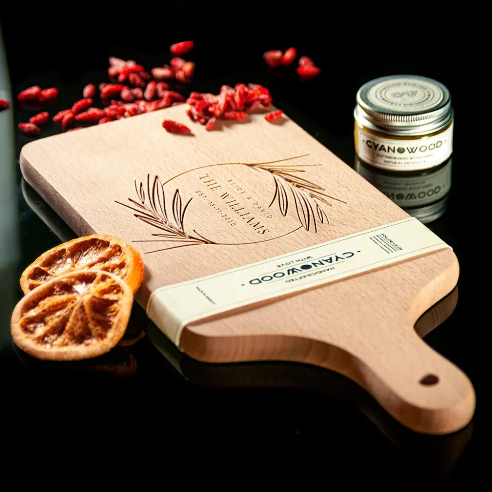 Charcuterieplank met beukenhout - Jubileumcadeau