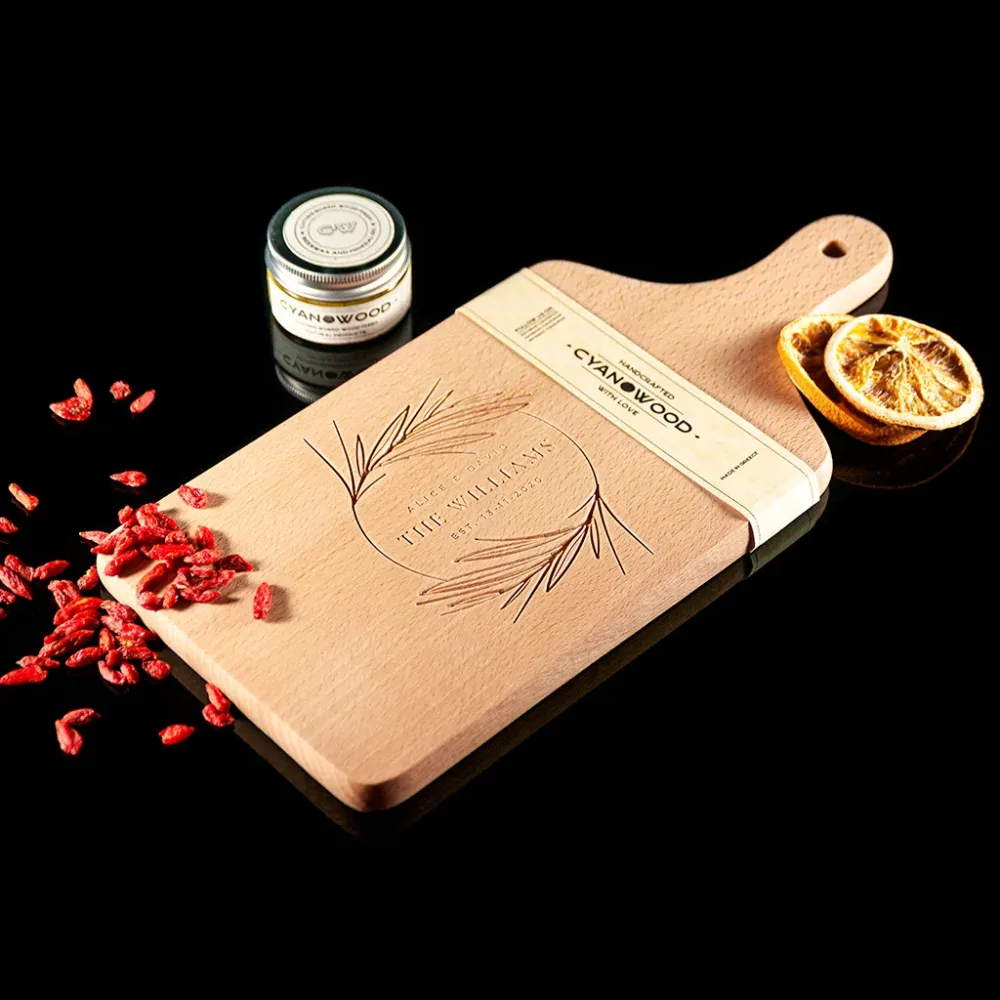 Charcuterieplank met beukenhout - Jubileumcadeau