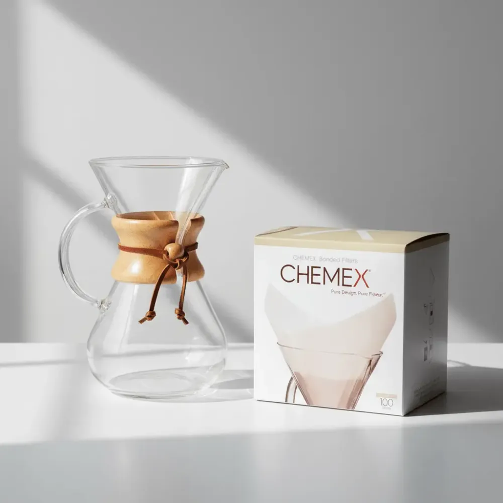Chemex voor 6 kopjes + 100 stuks filters