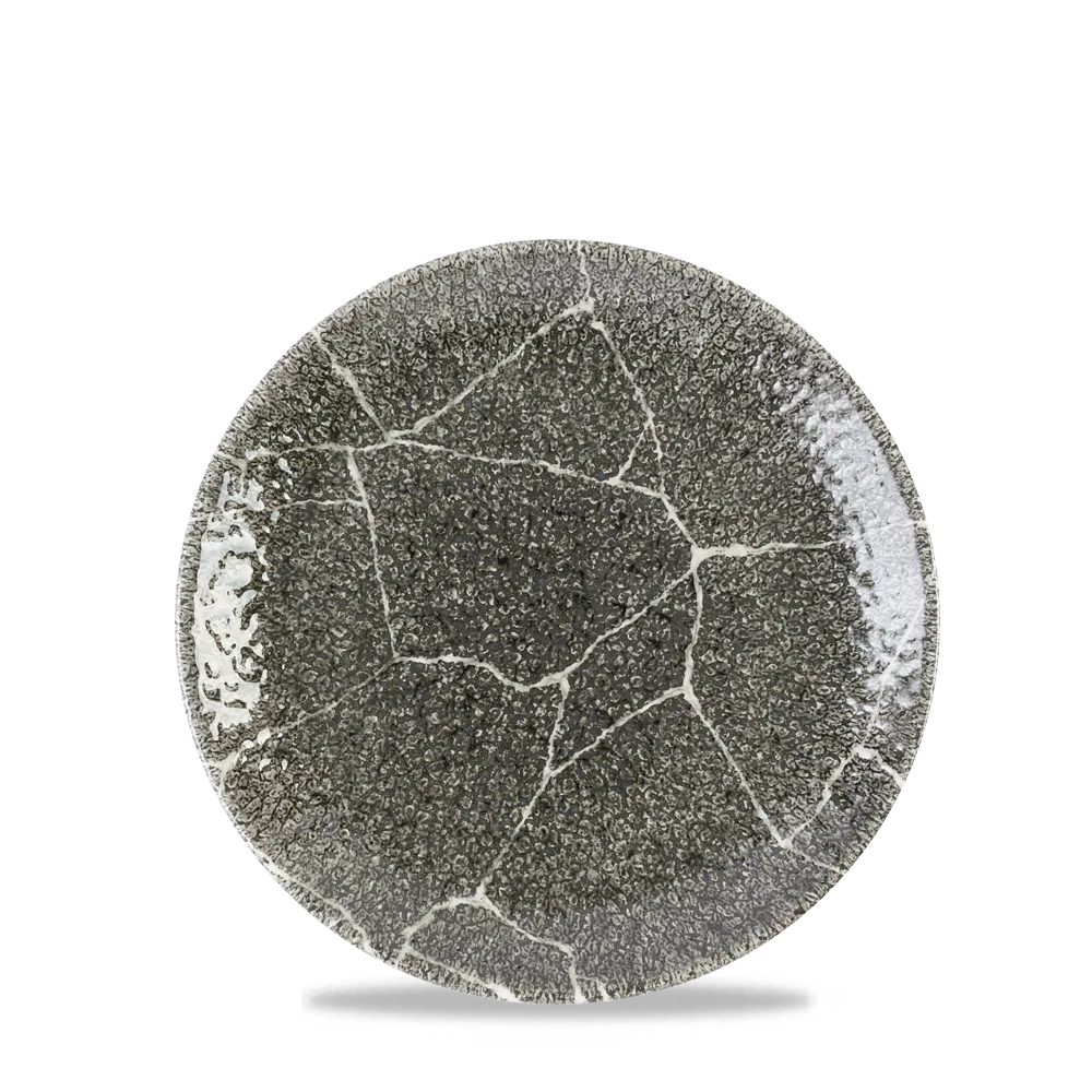 Kintsugi Black Evolve Coupe Plate 16,5cm 12/box Churchill