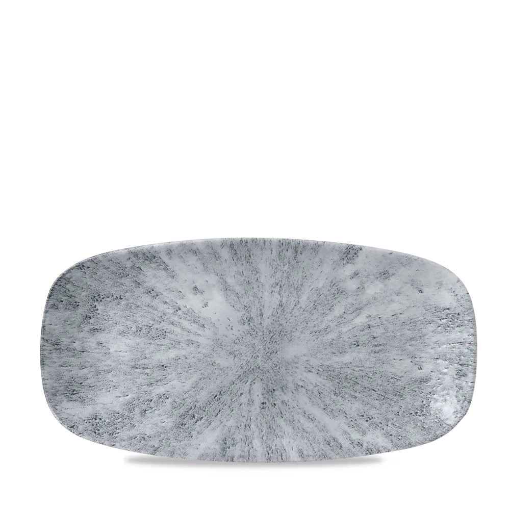 Stone Pearl Grey Chefs Oblong Plate 29.8 x 15.3cm 12/box Churchill