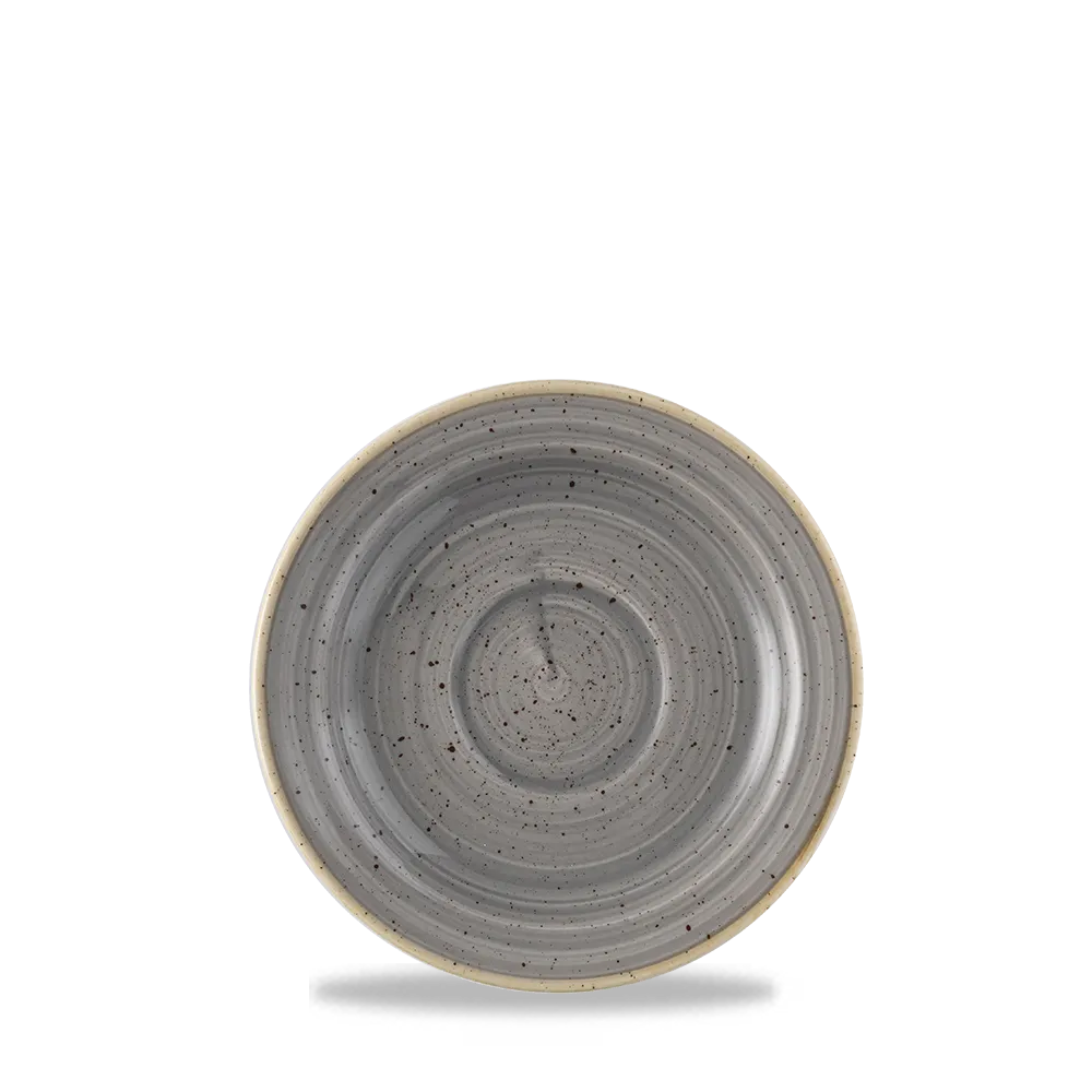 Stonecast Grey Profile Saucer 15cm 12/box Churchill