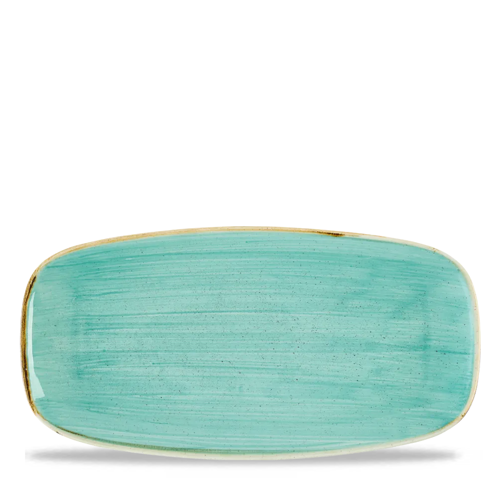 Stonecast Mint Chefs Oblong Plate 29.8x15.3cm 12/box Churchill