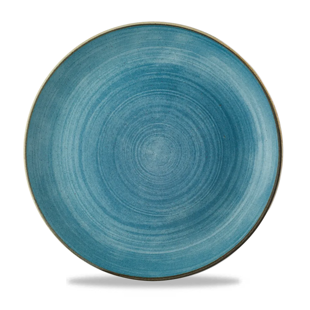 Stonecast Raw Teal Evolve Coupe Plate 28,8 cm 12/box Churchill