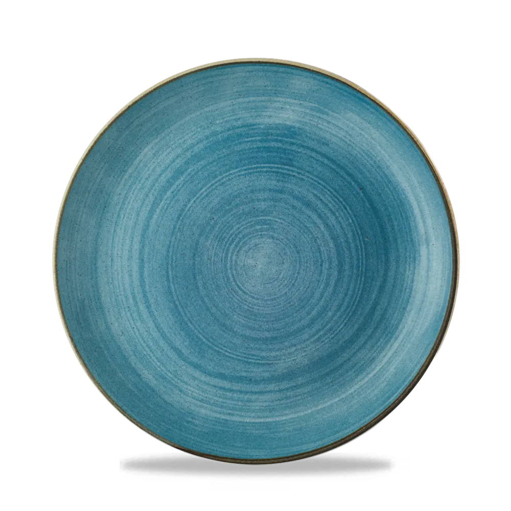 Stonecast Raw Teal Evolve Coupe Plate 21 cm 12/box Churchill