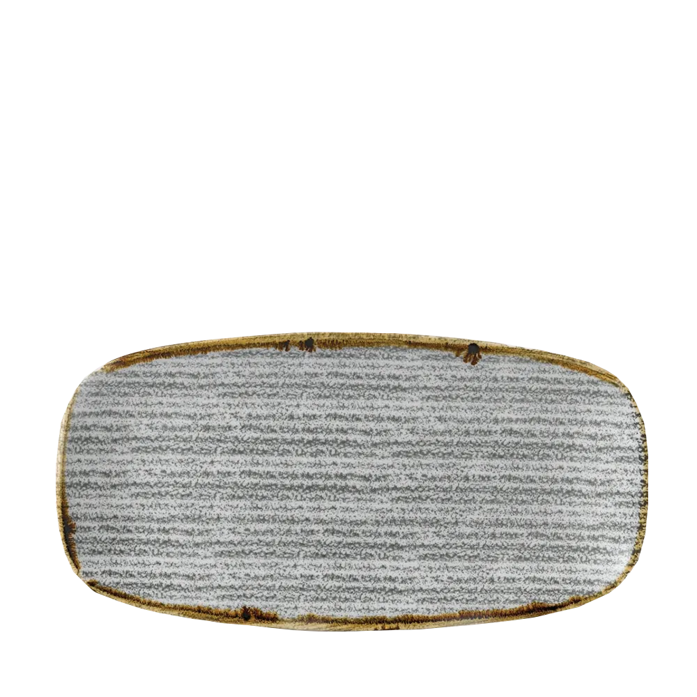 Studio Stone Grey Chefs Oblong Plate 35.5 x 18.9cm 6/box Churchill