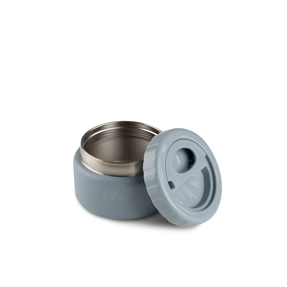 Citron Thermosfles 250ml Stoffig Blauw