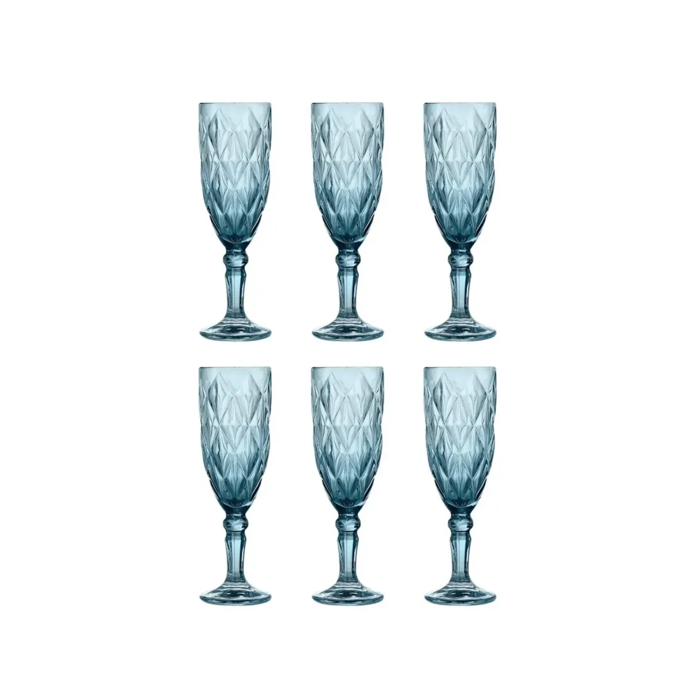 Cok Escorial Champagneflute Blauw 16,5 cl - Doos 6 stuks