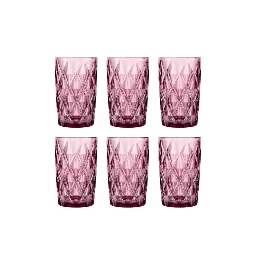 Cok Escorial Longdrinkglas Roze 40 cl - Doos 6 stuks
