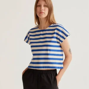 Blouse blauwe strepen Compania Fantastica