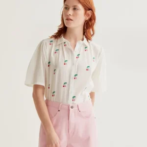 Blouse met kersenprint Compania Fantastica