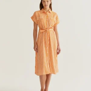 Gestreept kleed oranje Compania Fantastica