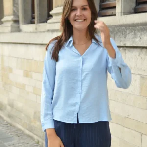 Lichtblauwe blouse Compania Fantastica
