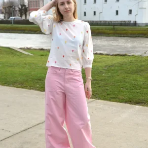 Lichtroze broek Compania Fantastica