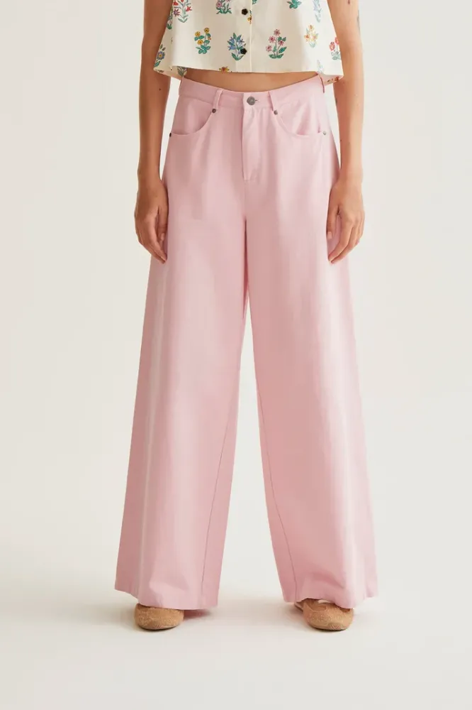 Lichtroze broek Compania Fantastica