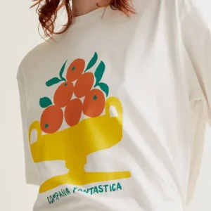 T-shirt mand met appelsienen Compania Fantastica
