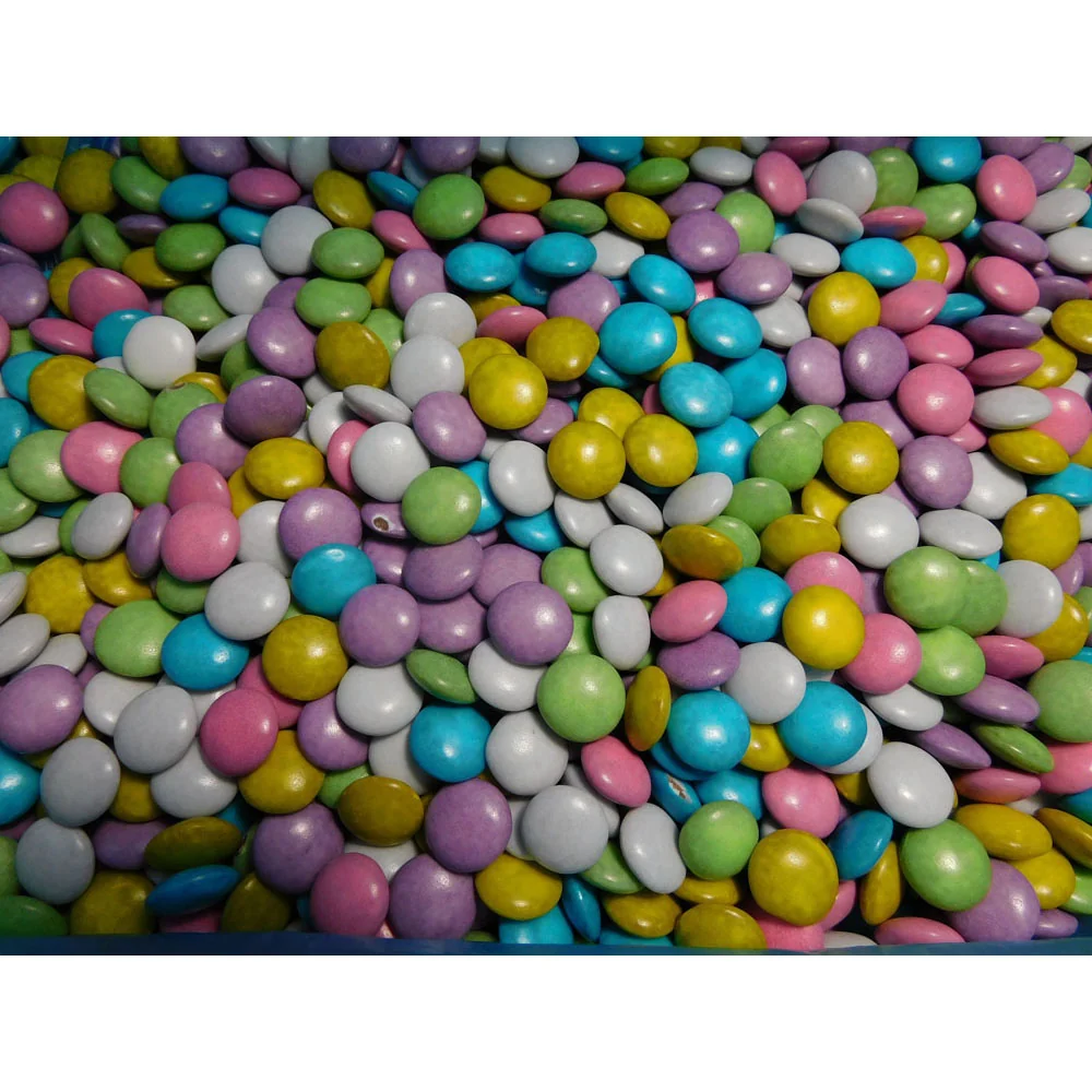 Choc druppels pastel mix 12kg doos Confectionery House