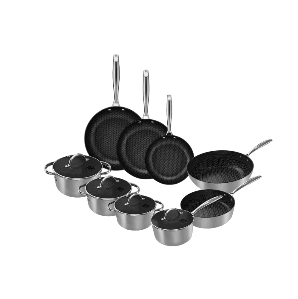 Cook & Pan - Honey RVS Pannenset 9-delig