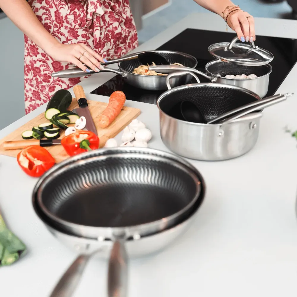 Cook & Pan - Honey RVS Pannenset 9-delig
