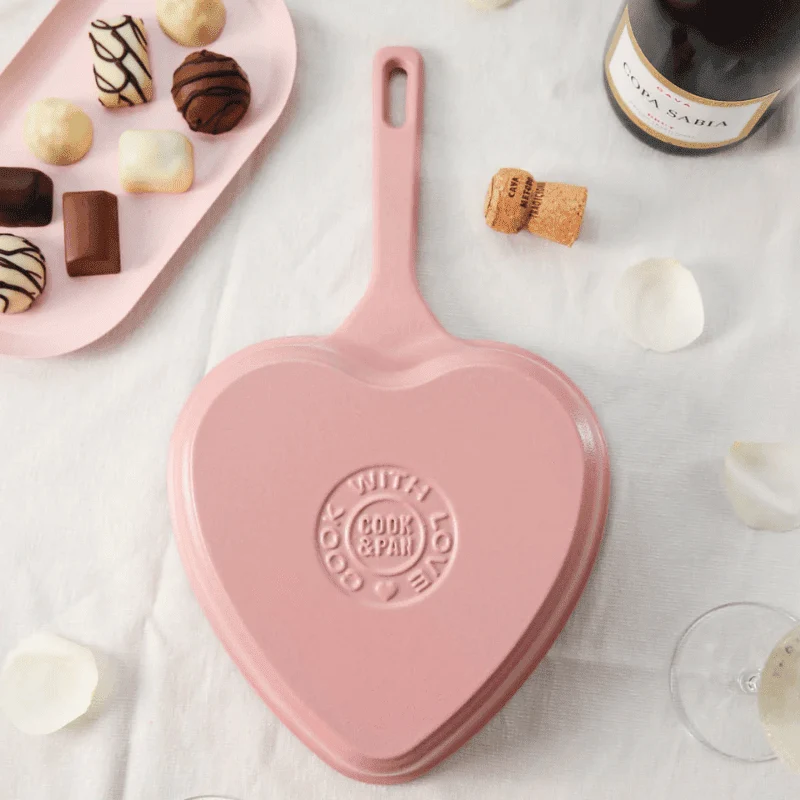 Cook & Pan - Love Gietijzeren Hartjes Koekenpan 20 cm