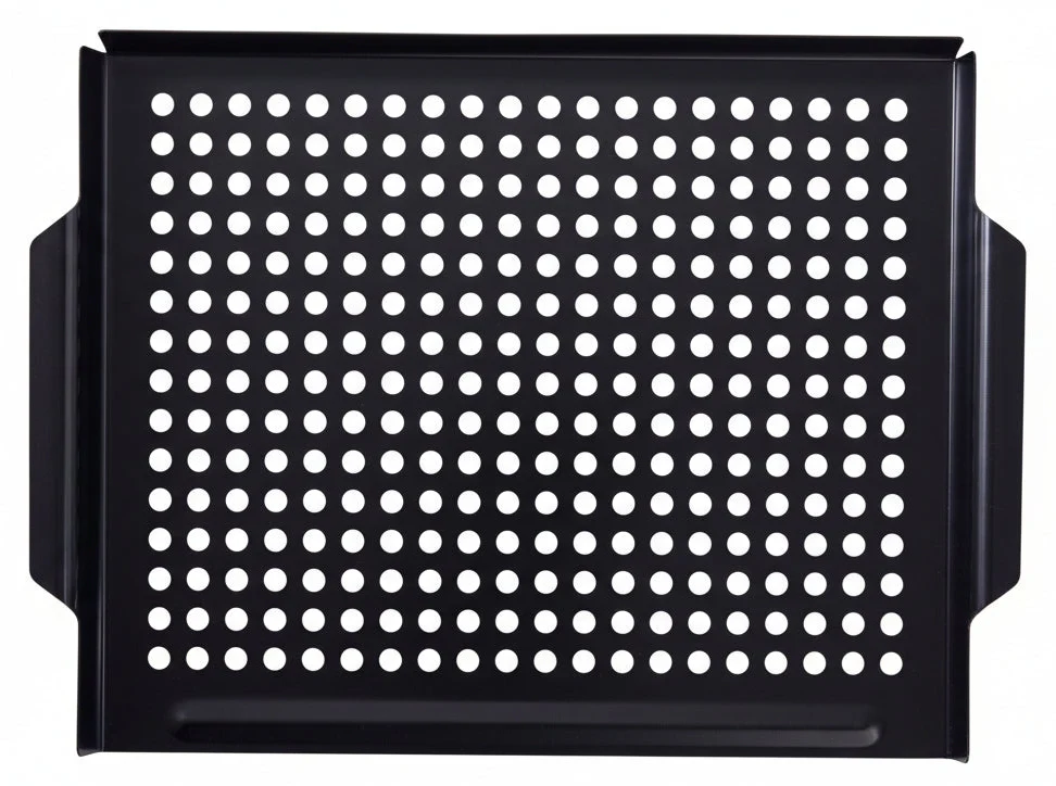 Cookinglife BBQ Grillplaat Fire & Flavour 38 x 28 cm - Non-Stick Metaal - Geschikt voor BBQ