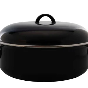 Cookinglife Braadpan met deksel - Emaille - Cooking - ø 28 cm / 6 Liter - geëmailleerde anti-aanbaklaag