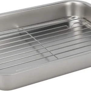 Cookinglife Braadslede & Rooster - RVS - 37 x 28 x 5.5 cm