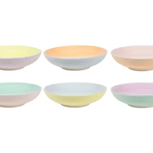 Cookinglife Diepe borden / Pastaborden Pastel Harmony ø 23 cm - 6 Stuks
