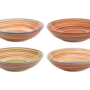Cookinglife Diepe Borden / Pastaborden Rhythm & Lines ø 20 cm - 4 Stuks