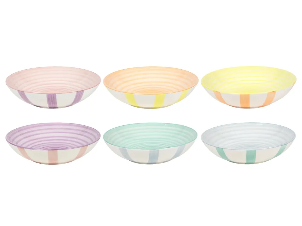 Cookinglife Diepe Borden / Pastaborden Spring Vibes ø 21 cm - 6 Stuks