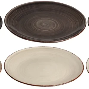 Cookinglife Dinerborden Delice Grijs ø 26,5 cm - 6 stuks
