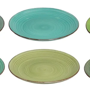 Cookinglife Dinerborden Delice Groen ø 26,5 cm - 6 stuks