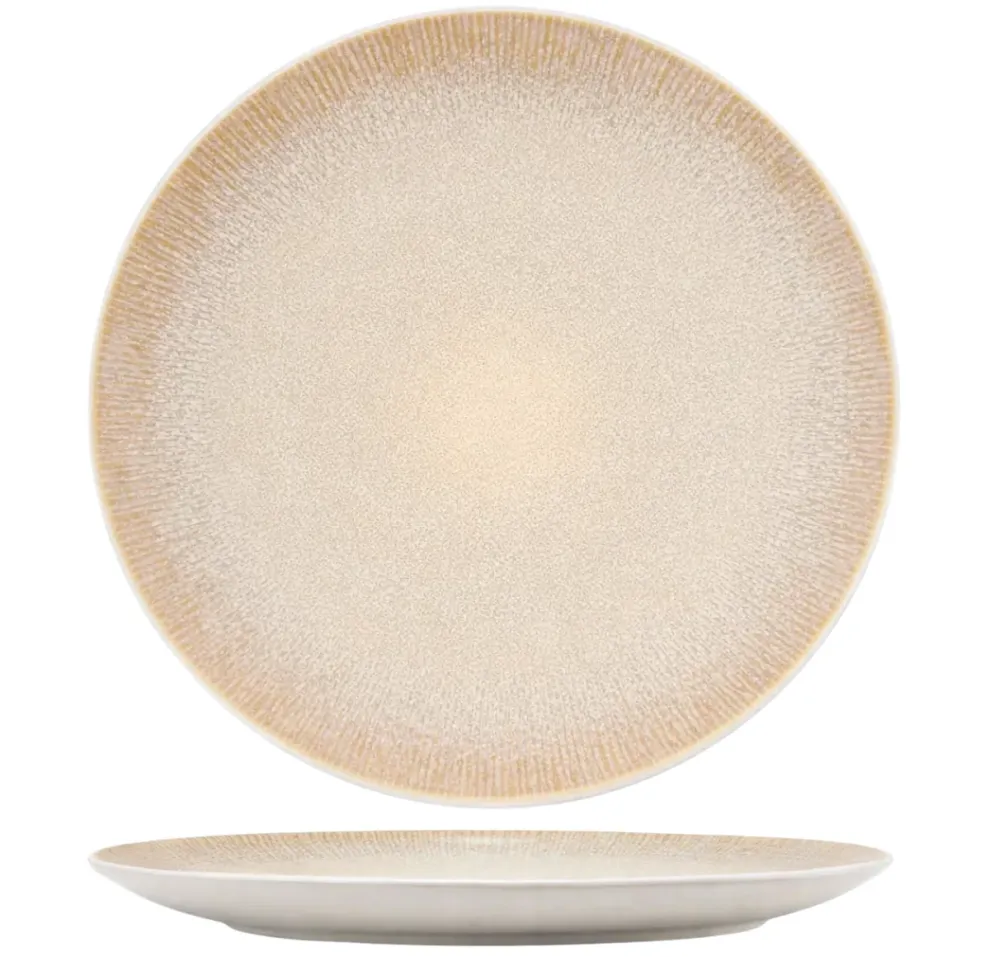 Cookinglife Dinerborden Nola Sand ø 27 cm - 6 Stuks