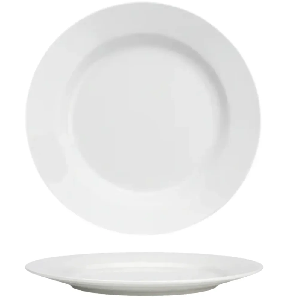 Cookinglife Dinerborden Porselein met rand ø 27 cm - 4 Stuks