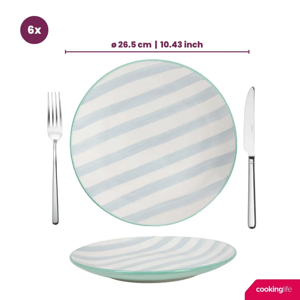 Cookinglife Dinerborden Spring Vibes ø 26.5 cm - 6 Stuks