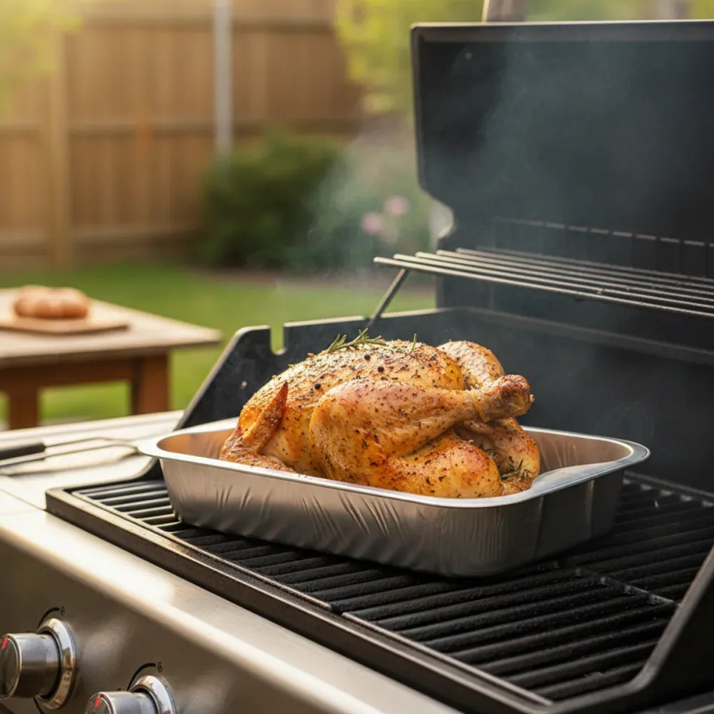 Cookinglife Grill BBQ Aluminium Bakjes / BBQ Grill Tray - 30 x 20 cm - 9 stuks