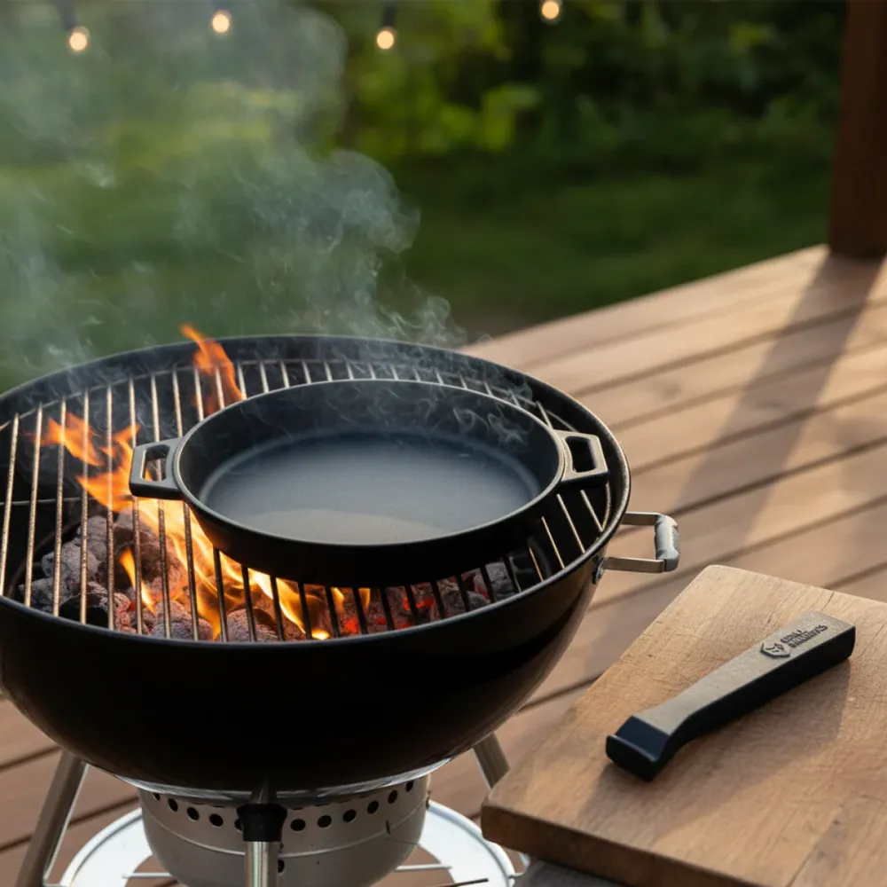 Cookinglife Grill Koekenpan / Skillet Gietijzer ø 25 cm - Afneembaar handvat