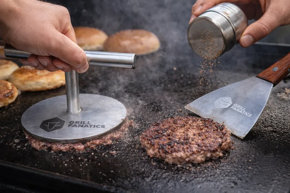 Cookinglife Grill Smashburger Press / Hamburgerpers - Premium - RVS - ø 12 cm