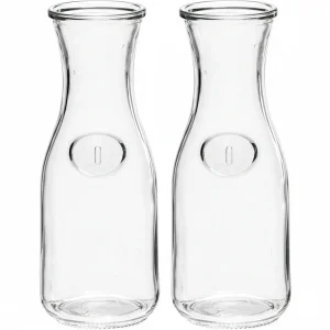 Cookinglife Karaf / Waterkaraf / Schenkkan - 1 Liter - 2 stuks