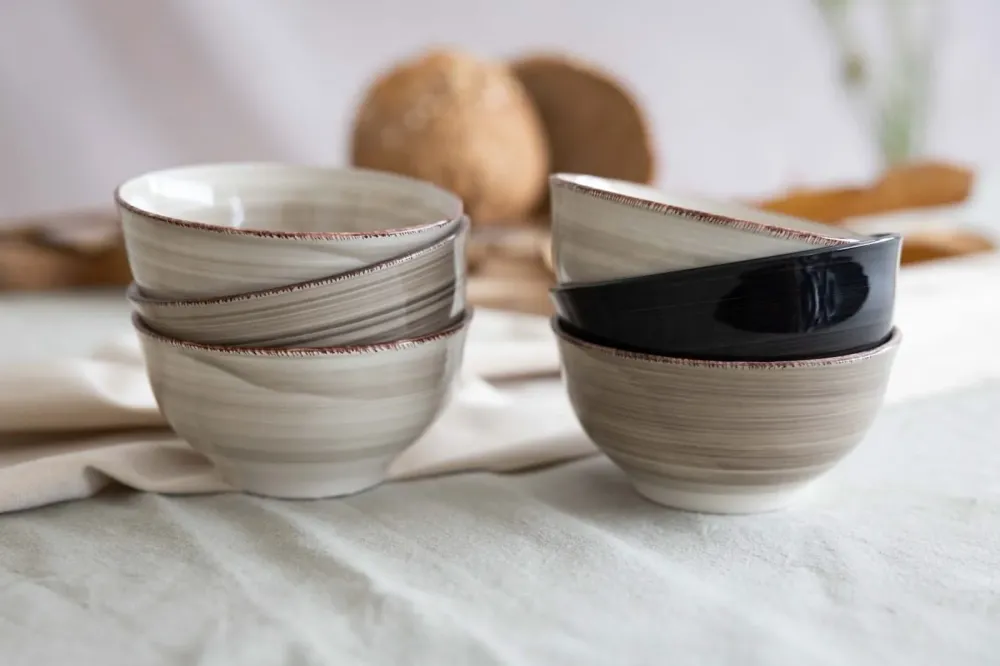 Cookinglife Kleine kommen Delice Grijs ø 12 cm - 6 stuks